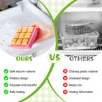 Rtteri Silicone Baby Food Freezer Storage Containers Tray with Lids Breast Milk Freezer Containers for Baby Food Fruit Purees