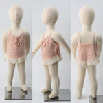 HOOLCHEAN Baby Girls Summer Thin Knit Wide Camisole Shirt Toddler Swing Top (Pink, 90: 18-24 Months)