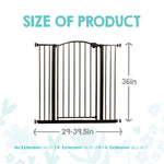 Regalo Safety 36" Extra Tall Home Accent Arch Baby Gate with Door, Pressure Mount for Doorways & Bottom of Stairs, Babies, Toddlers & Pets, Tested & Trusted, American Designed, Family Owned