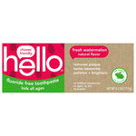 hello Kids Fluoride Free Toothpaste, Fresh Watermelon, 3 Pack, 4.2 oz