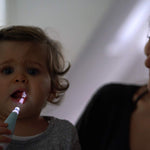 Papablic BabyHandy 2-Stage Baby Sonic Electric Toothbrush for Babies and Toddlers Ages 0-3 Years
