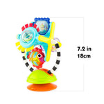 Sassy Fishy Fascination Station 2-in-1 Suction Cup High Chair Toy, Developmental Tray Toy for Early Learning, Ages 6+ Months
