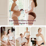 Momcozy Maternity Underwear for Women | Pregnancy Postpartum Panties | Under the Bump Bikinis | One Size