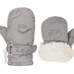 XuoAz Toddler Kids Winter Mittens Baby Warm Fleece Lined Gloves Waterproof Snow Ski Gloves for Boys Girls (for 2-4 Years)