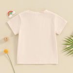 Tsseiatte 3-Pack Toddler Baby Boy Girl Short Sleeve Crew Neck T Shirt Pullover Shirts Summer Basic Tees Solid Casual Clothes (A-Beige Blue Green, 18-24 Months)
