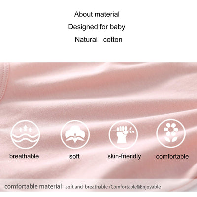 pureborn Newborn Baby Girls' Long Sleeve Cotton Bodysuit Spring Fall Solid Pink 0-3 Months