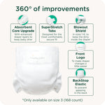 Our Diapers | The First EWG Verified & Microbiome-Friendly Diaper | 12-Hour Leak Protection | Made with Organic Cotton & Plant-Derived Materials | Totally Chlorine Free | Size 4 (22-32 lbs) 36 Count