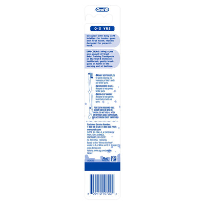 Oral-B Baby Toothbrush Featuring Disney's Pooh, Baby Soft Bristles, 0-3 Years, 1 Count