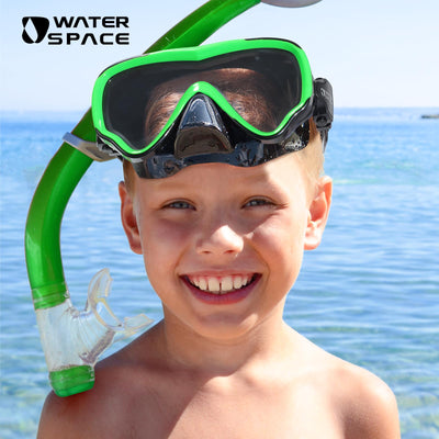 Water Space Kids Swimming Goggles Swim Googles for Kids Toddler Girls Boys Youth 6-14 3-6 4-7, Swimming Goggles with Nose Cover Anti Fog 180°Clear Snorkel Mask No Leaking Pool Underwater Swim Goggles
