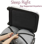 Momcozy Portable Pregnancy Pillow – W Shaped Maternity Support for Side Sleepers, Adjustable Travel Wedge Pillow for Back, Belly, and Hip Relief, Ideal for Pregnant Women, Deep Grey