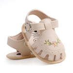 Timatego Infant Baby Boys Girls Summer Sandals Soft Sole Anti-Slip Newborn Toddler First Walkers Crib Athletic Shoes(0-18 Months)(0-6 months infant 17 apricot)