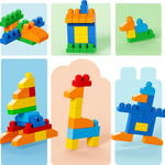 MEGA BLOKS First Builders Toddler Blocks Toys Set, Deluxe Building Bag with 150 Pieces and Storage, Creative Open-Ended Play, Blue, Ages 1+ Years (Amazon Exclusive)