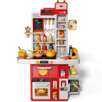 KIZONLY Kids Kitchen Set, 88PCS Play Kitchen Set for Toddlers 3-5, Cooking Stove,Toys Accessories with Light and Sound, Pretend Kitchen Toys Birthday Gifts Playset for Girls 1 2 3 4 5 Year Old