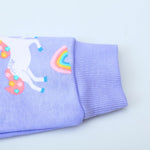 Funnymore Toddler Girl Sweatshirt Unicorn Clothes Long Sleeve Shirt Outfits Spring Fall Winter Pullover Fashion Sweater Top Clothing Lavender 4t