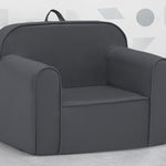 Delta Children Cozee Chair for Kids for Ages 18 Months and Up, Dark Grey