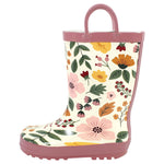 Hudson Baby Unisex Rain Boots, Fall Botanical, 5 Toddler