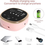 NCVI Electric Breast Pump 8782, Portable Hospital-Grade Double Pump with 4 Modes & 9 Levels, Anti-Backflow, Rechargeable Quiet Breastfeeding Pump for Efficient Comfortable Use at Home, Work or Travel