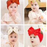 doboi Baby Girl Headband - 12pcs Nylon Hair Accessories with Big Ribbon Bows, Soft Lightweight Headbands for Baby Girls Infant Newborn Toddler