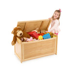 Melissa & Doug Wooden Toy Chest - Light Wood Furniture for Playroom, Blonde Kids Toy Box, Wooden Box Storage Organizer, Children's Furniture Chest