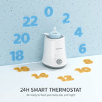 Baby Bottle Warmer, Bottle Warmer, Baby Defrost Warmer&Rapid Food Heater for Breastmilk and Formula, Precise Temperature Control, Fit All Baby Bottles