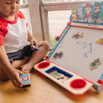 Melissa & Doug PAW Patrol Wooden Double-Sided Tabletop Art Center Easel (33 Pieces)