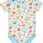 Disney Pixar Newborn Baby Boys 5 Pack Bodysuits 3-6 Months