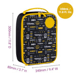 b.box Batman Insulated Lunch Bag for All Ages, Fits Our Lunch Box + Snack Box, or Mini Lunch Box + Snack Box, or Lunch Box + Water Bottle