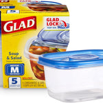Glad Food Storage Containers, Deep Dish, 64 Ounce, 3 Count
