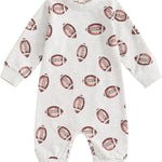 FYBITBO Infant Baby Boy Girl Clothing Santa Long Sleeve Jumpsuit Romper Newborn First Christmas Outfit One Piece Clothes