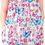 Toddler Baby Girls Romper Sleeveless Jumpsuit Summer Clothes Adjustable Tie-Up Strap with Pocket Headband 1-5T