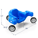 Simplay3 Galaxy Glider Ride-On Toy for Toddlers and Kids Ages 1-1/2 to 5 Years, 360-Degree Spinning Sensory Riding Toy for Kids, Blue