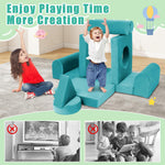 FKSLIFE 11pcs Modular Kids Play Couch Toddler Sectional Sofa DIY Creativing Convertible Play Fort Foam Play Couch Child Floor Folding Sofa for Playroom Bedroom Living Rooms Furniture(Dark Gray)