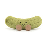 Jellycat Amuseables Pickle Stuffed Toy, 6 inches - Vegetable Plush - Fun Gift Idea