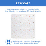 Delta Children 100% Cotton Flannel Baby Receiving Blankets for Girls and Boys – 30x30 Inches (Pack of 4), Space Exploration