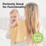 Organic Burp Cloths Baby Boy, Girl - 6-Pack Large 100% Cotton Burping Cloths for Babies, Spit Up Rags, Super Absorbent, Ultra Soft Newborn Rag, Gender Neutral, Machine Washable, Durable (Terracotta)