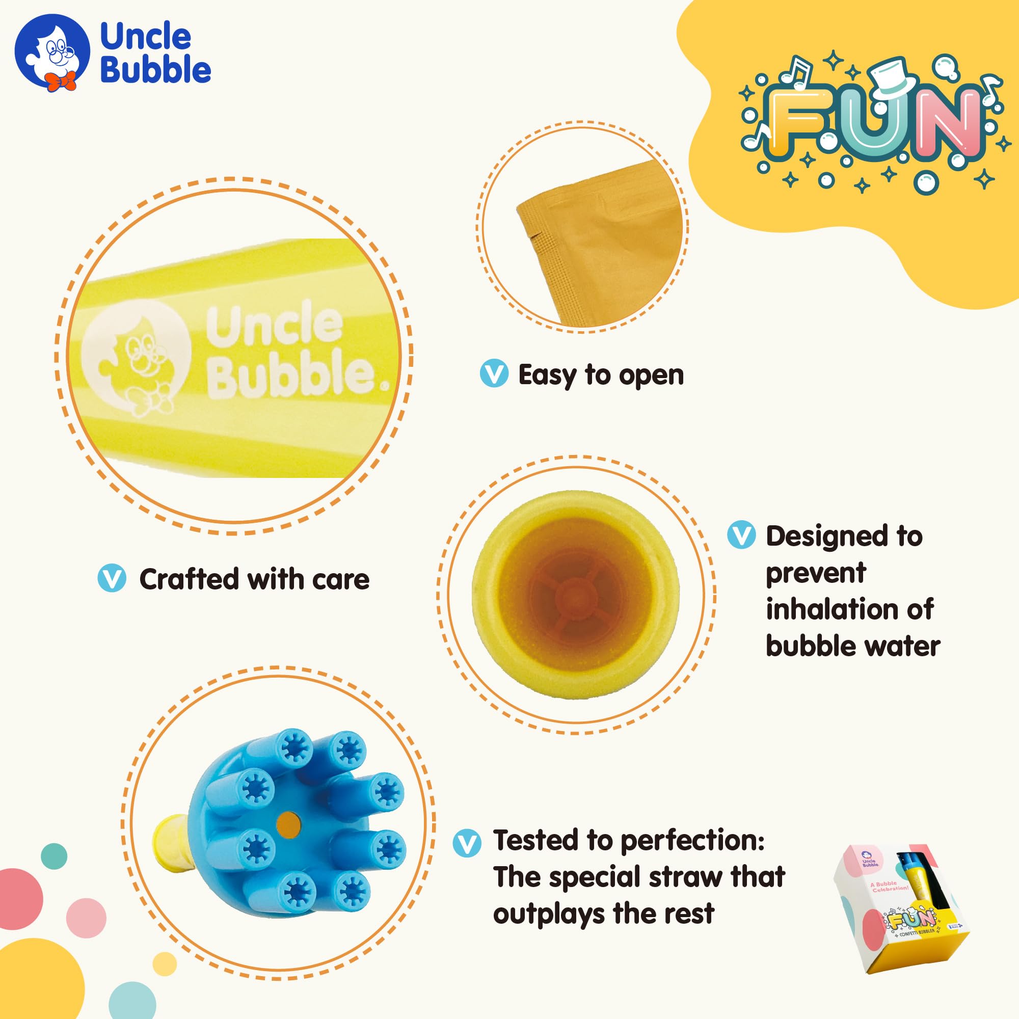 Uncle Bubble Blower for Kids and Toddlers, Mini - Activity Toys - Uncle ...