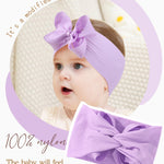 doboi 4 Inch 20pcs Baby Headbands Baby Girl Hair Bows Infant Newborn Toddler Baby Bows and Nylon Headbands Bows for Baby Girls Hair Accessories