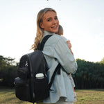 Momcozy GoEase Diaper Bag - Stylish, Durable & Waterproof Baby Bag with Multi-Pockets, Laptop Compartment, Changing Pad & Stroller Straps, Travel Baby Essentials for Moms,Dads,Work, Maternity