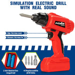Kids Tool Bench Set with Electric Drill and Realistic Tools, Construction Workbench Playset Toy for Toddler 3-5, Easy Set up, Kids Boy Toys, Birthday Gifts for Boys Age 3 4 5 Year Old