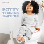 Jool Baby Potty Training Seat for Boys and Girls, Fits Round & Oval Toilets, Non-Slip with Splash Guard, Includes Free Storage Hook (Pink)