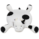 Bearington Collection Lil' Gilly (30 Inch) Cow Tummy Time Mat - Cow Baby Blanket - Pillow for Baby