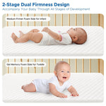 SCHNAUZER HOME Crib Mattress, Dual-Sided Breathable Baby and Toddler Memory Foam Mattress with Removable and Washable Cover, 100% Knitted Fabric, Fits Standard Cribs and Toddler Beds, 52" x 28" x 5"