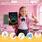 Glochin 4 Pack LCD Writing Tablet for Kids, Erasable and Reusable Toddler Doodle Board in 8.5 inch, Ideal Educational Drawing Pad for Learning Toy for Ages 3-8 Gifts for Girls Boys