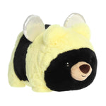 Aurora® Adorable Spudsters™ BAZ Bee Bear™ Stuffed Animal - Round Shape Makes for Comforting Cuddles - Perfect for Kids All Ages and Animal Loving Adults - Black 11 Inches