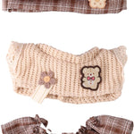Plush Dolls Clothes Set, 6.7 inch Designer Doll Clothes Plush Toy Skirt Sweater Hat Dress Outfit Cute Soft Accessories for Collection Display
