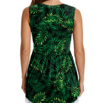 Xpenyo Womens Maternity Tank Top Sleeveless Lace Crochet Trim Peplum Cami Shirts Green Leaf 2XL