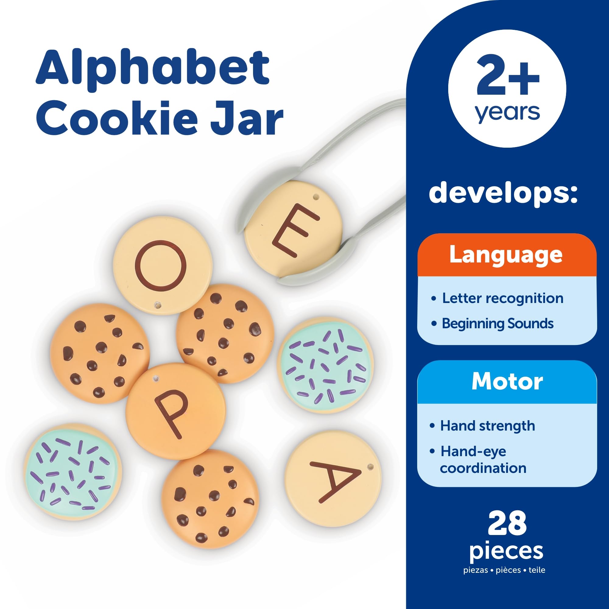 Learning Resources Alphabet Cookie Jar - ABC Toys - Play Food ...