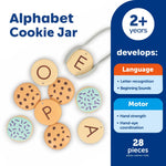 Learning Resources Alphabet Cookie Jar - ABC Toys for Kids, Alphabet Activities, Phonics Practice, Reading Practice, Language Development, Toddler Montessori Toys, Birthday Gifts for Boys and Girls