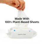 Nolla Baby Nose and Face Wipes with Saline, Vitamin E, & Aloe | Unscented | Compostable, 180 Count (6 Packs of 30)