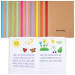Henoyso 10 Pack Primary Composition Notebook, 9-3/4" x 7-1/2", Kids Primary Journal, K-2 Writing Notebook for Kids Student Draw Write Story Journal Half Blank Books(Stylish Color)